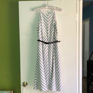 White and black sundress